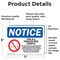 Signmission Tobacco Free Campus OSHA Notice Sign, Vinyl Decal, 7in W x 5in L, 2PK OS-2PACK-NS-D-57-L-16735 - alternate 3